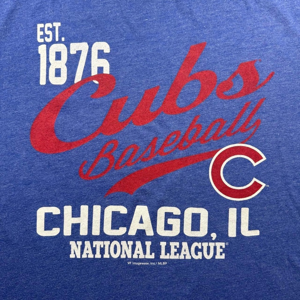 MLB Genuine Merchandise Chicago Cubs‎ National League Graphic Tee Shirt Blue XL - Picture 2 of 6